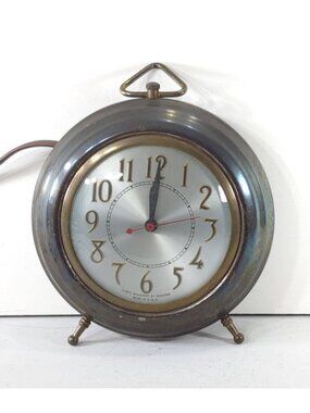 Vintage MCM Mastercrafters Electric CLOCK Model No.830 Sessions movement USA